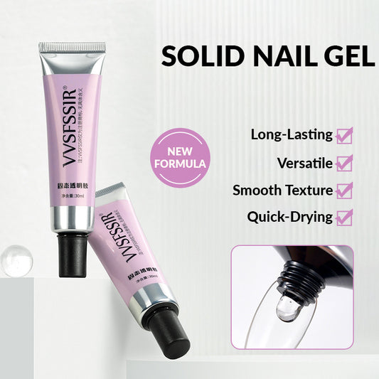 Solid Nail Gel | Handheld UV Light | Fast Curing | Nail Gel Glue | Cordless UV Light