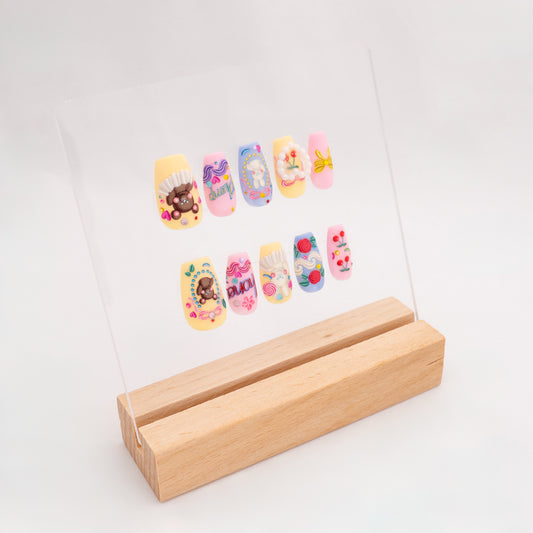 Candyland Delight | Mid Coffin Premium Hand Made Press On Nails