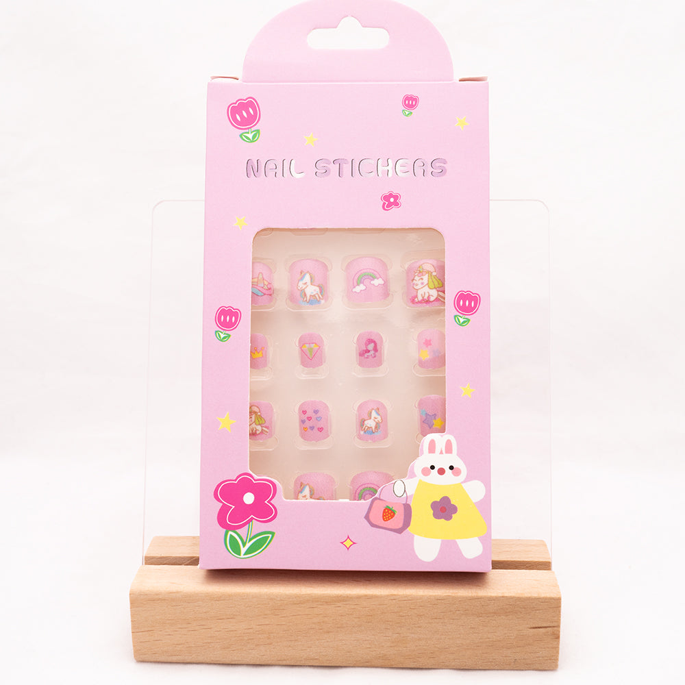 Kids Press-On Nail Set - 24 Pieces | Reusable Nails | Nail Art | Manicure | Nail Care | Nail Polish